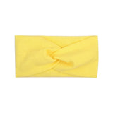 Cute Solid Color Baby Headband For Girls Cotton Twisted Knotted Turban Elastic Hair band Children Headwrap Hair
