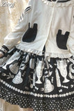 Sailor Collar Lolita Style Kawaii Sweet Pink Long Sleeve Shirts Lace Patchwork Ruffles Camisa Women Japanese Rabbit Ear