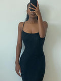 Strap Backless Long Maxi Dresses Party Club Vacation Outfits for Women Sexy Casual Summer Dress 2022 Wholesale