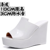Waterproof Table Thick Bottom Slippers High Slope And Fitting Room Slippers Ultra-High Heel Night Shop Show Loose Girl Cold