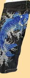 Style Fashion Brand KARAKURI Floating World Painted The Same Style Printed Men's Jeans Loose Straight Tube Wide-Legged
