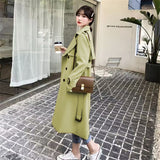 Windcoat Woman 2025 Spring And Autumn New Korean English Wind Long Short Jacket