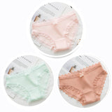 3pcs Sexy Lace Panties Women's Cotton Underwear Seamless Cute Bow Briefs Soft Comfort Lingerie Female Sexy
