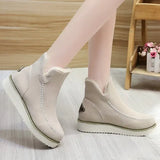 Winter New Large-Size Women's Shoes Artificial Short Plush Suede Fashion Boots Short-Barrel Cotton Shoes From