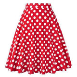 Patterns Vintage Retro 50s Full Circle A Line Skirt Holiday Tropical Pin Up Swing Skater Knee Length Floral Women Solid