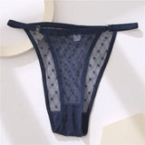 Transparent Lace Mesh Women Briefs Female Underwear Breathable Low Waist Panties Lady Thongs Intimates Lingerie