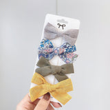 New Leopard Printed Bowknot Hair Clips For Cute Girls Lace Handmade Hairpins Boutique Barrettes Kids Hair