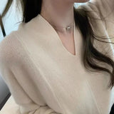 spring and autumn women's cashmere sweater Pullover fashion Pullover women's Knitted Top sweater