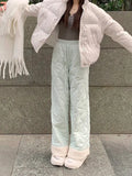 Puffer Thick Fleece Warm Pants- Outfit