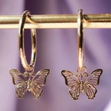 Exquisite butterfly earringsOutfit