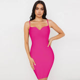 Lady Bandage Dress 2021 New Arrival Sexy White Bodycon Dress Women Summer Celebriity Club Party Dress Birthday