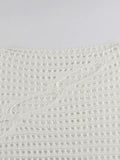 Hollow Out Long Sleeve Knit Crop Top- Outfit