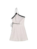 Dresses For Women 2022 Summer Chic Casual Street Style Sexy Hollow Out Bandage Backless Sleeveless Mini Dress Female