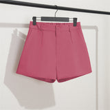 Zingj Spring And Summer Shorts Female Autumn Summer 2024 New High Waist Khaki Boot Pants Are Versatile With A Thin Korean Version Of Wide Leg
