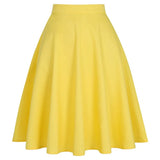 Summer Rockabilly Skirt Vintage 50s Floral High Waist Retro Hepburn Swing Cotton Women Clothing 60s Midi Casual