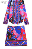 Women Shirt Print Button Up Shirt Long Sleeve Top Female Streetwear Elegant Blouses And Shirts Summer Chic Woman