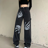 Skeleton Hand Printed
