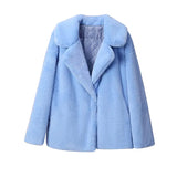 Long Faux Fur Coat-Outfit