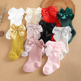 Baby Girls Socks New Kids Socks Toddlers Girls Big Bow Knee High Long Soft Cotton Lace Baby Socks Children Socks
