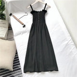 Women 4 Colors Square Collar Sleeveless Summer All-match Korean Style Elegant Students Party Mujer De Moda Vestidos