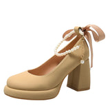 Jane High Heels Spring And Autumn Small 2025 Spring New Design Sense Small French Temperament Single Shoes Small Fragrant