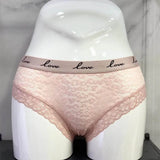 Fashion Women Sexy Lace Panties Low-waist Underwear Female G String Transparent Lingerie LOVE Letter Embroidery