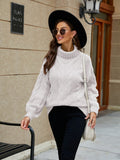 Coat 2022 Autumn Winter New Korean Version Fashion Street Style Long-sleeved Turtleneck Pullover Knitwear Sweater