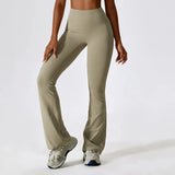 Sporty Flared Leggings Women for Gym Yoga Clothing Scrunch Legging Pants Raises Butt Ladies Fitness Dance Trousers