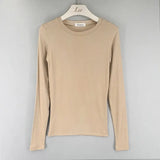 Quality T Shirt Korean Style Slim T-shirts 2021 Sexy Tshirts Cotton Long Sleeve Summer Casual Women Tops Tee Shirt