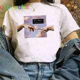 t shirt vaporwave Michelangelo women fashion new harajuku tshirt Casual korean style Graphic hip hop t-shirt