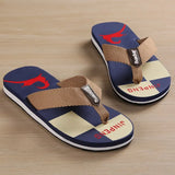 Men Shoes Summer Bohemia Beach Sandals Striped Slippers Flip Flops For Men Platform Sandals Beach Slippers Size