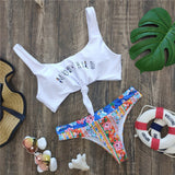 Bikinis 2021 New Print Brazilian Bikini Set Thong Swimwear Women Swimsuit Push Up Bathing Suit Beachwear Biquini
