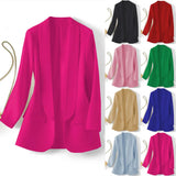 Zingj East Hot Style Spring And Autumn Temperament Commuting Solid Color Lapel Long Sleeve Small Suit Korean Version Coat
