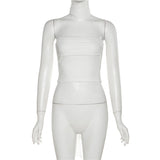 Autumn Fashion Trend Women's New One-Word Shoulder-To-Shoulder Umbilly Solid Color With A Small