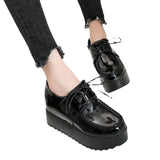 The Spring And Autumn Of 2024, The New Korean Version Of High-Heeled Women's Shoes Increased Single Shoes, British Retro Thick-Soled Muffin