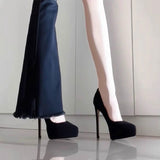 Waterproof Port Style Temperament New Spring And Autumn Retro High Heels Single Shoes 2025 Fine Heel
