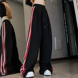 Contrast Side Stripe Baggy SweatpantsOutfit