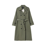 2021 Spring Long Trench Coat Women Double Breasted Slim Trench Coat Female Outwear Fashion