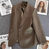 Blazer Women 2025 Spring And Autumn New Small One Buckle Fashion Trend Hitchhed Temperament Suit
