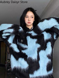 Fashion Streetwear Sweater Women Winter High Street Vintage Long Sleeve Pullover Casual Y2k Knit Loose Sweater 2023