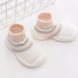 Baby Knitted Leopard Floor Socks Shoes with Rubber Soles Infant Anti-slip Indoor Socks Newborn Spring Summer