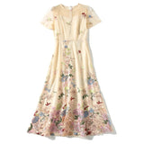 Heavy Industry Positioning Color Embroidery Temperament Female High-Waist Thin
