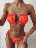 Zingj New Swimsuit Hot Sexy Folded 镂 Empty