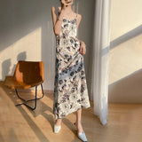 And Summer New Women's Satin Silk French Style Sexy Fashion Invisible Zipper Design Refreshing Breathable Suspender