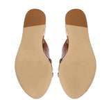 Coarse Slippers Women 2025 New Large-Size Wearing Thick-Soled Waterproof Table Sandals Metal Buckle
