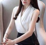 Artificial Silk Blouses Women Wear to Work Chiffon Shirts Plus Size Femme Blusas White Red Black Pink Ladies Satin