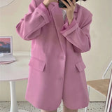 Zingj Spring And Autumn Small Suit Jacket Female Korean Version British Wind Web Celebrity Design Sense West Female Suit Women's Temperament