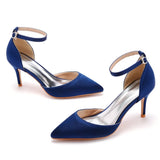 Cm Fine Heel Plus-Size Sandals Banquet Women's Shoes High-Heeled Sandals High-Heeled Sandals Satin Dress Long Skirt