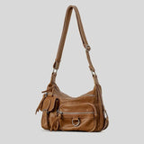 Vintage Motorcycle Pu Leather Crossbody BagOutfit