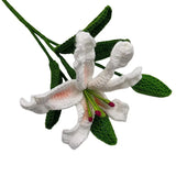 Zingj Woven Head Lily Rose Sunflower Sunflower Wool Knitting Flower Imitation Bouquet